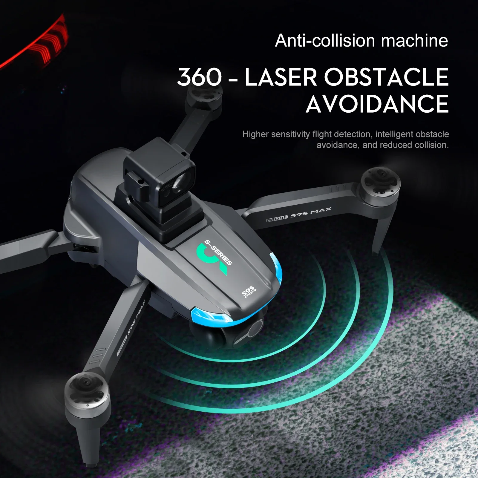 NEW S9S MAX MINI Drone 4K 2-Ax - Drone Gimbal 2 Axis recension och pris