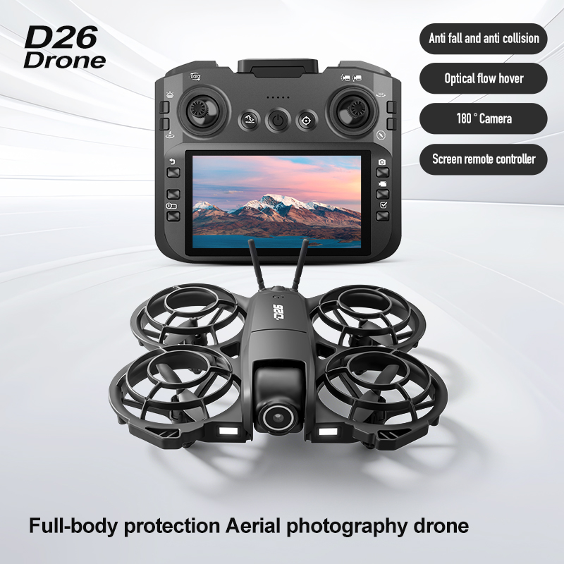 D26 Drone 4K Aerial HD 180° Ca - Drone Gimbal 2 Axis recension och pris